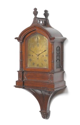 Lot 1194 - A Rosewood Chiming Table Clock, signed Martin, Baskett & Martin, Cheltenham, circa 1860, the Gothic