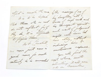 Lot 3107 - Wellington [Arthur Richard, Second Duke] Four page A.L.S., dated September 6, 1860, to 'My Dear...