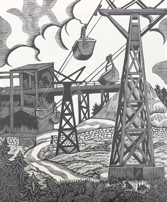 Lot 3143 - Talbot (Viva) Steel Making, Woodcuts by Viva Talbot, printed by Hoods of Middlesbrough, no...