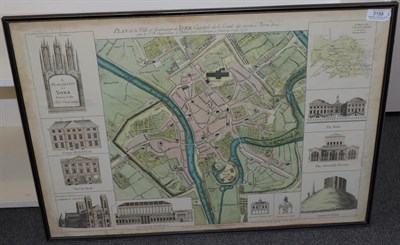 Lot 3159 - Chassereau (P.) A Plan of the City of York Survey`d by Peter Chassereau, J. Rocque, 1750,...