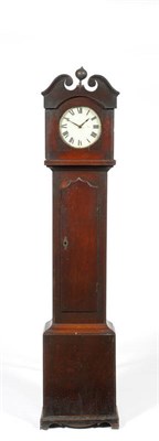 Lot 1201 - A Hook and Spike Wall Clock, Contained in a Later Oak Longcase, attributed to Whitehurst,...