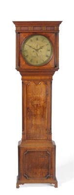 Lot 1203 - An Oak Eight Day Longcase Clock, signed Edmunds, Madeley, circa 1780, with flat top pediment,...