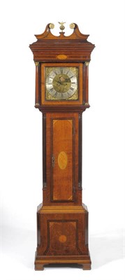 Lot 1204 - An Oak Eight Day Longcase Clock, signed Davd Collier, Gatley, circa 1780, with caddy top and...