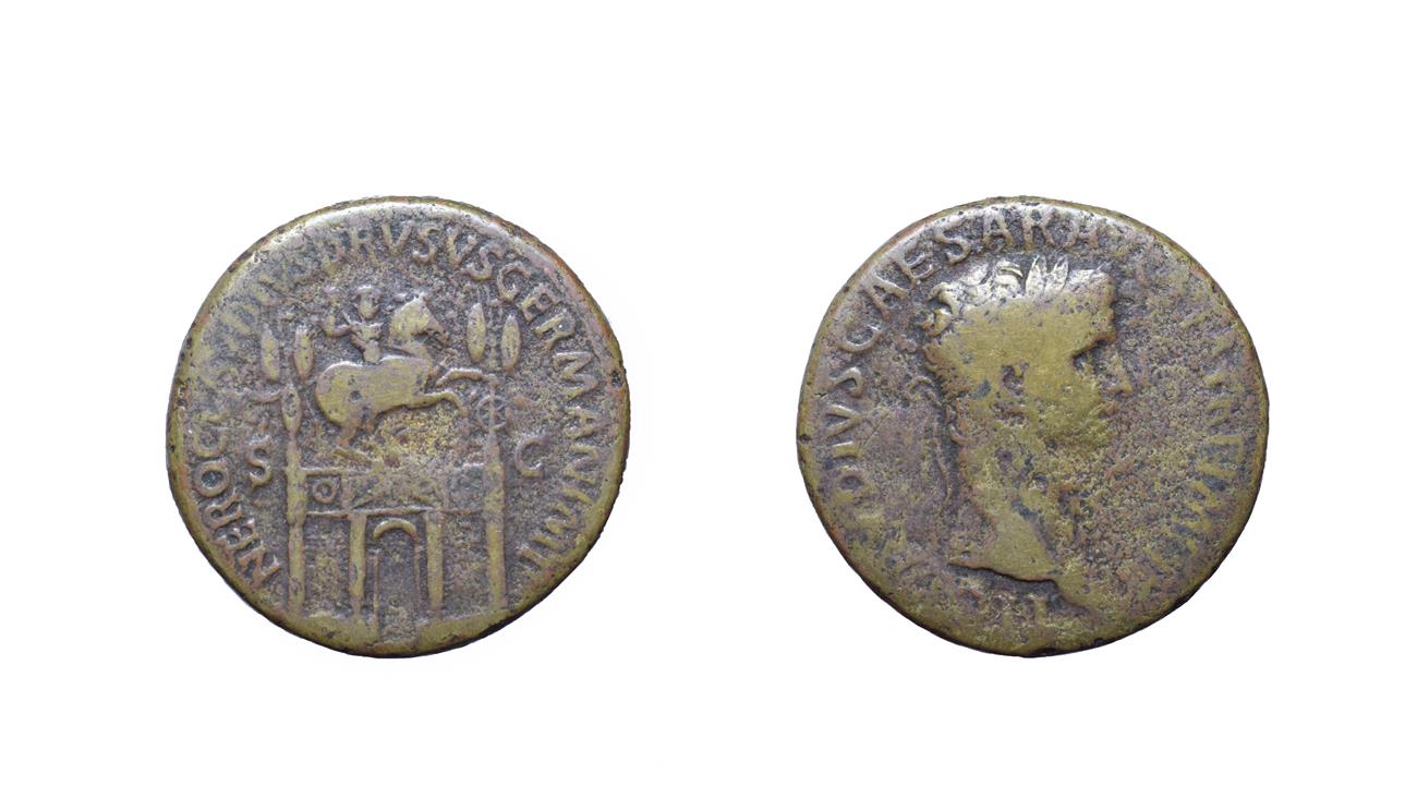 Lot 4011 - Brass Sestertius of Claudius, Rome mint, 41 - 42 A.D. 25.76g, 34.6mm, 7h. Obv: TI CLAVDIVS...