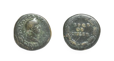 Lot 4013 - Galba, Brass Sestertius. Rome, July - August 68 A.D. 23.12g, 35.1mm, 6h. Obv: SER GALBA IMP...