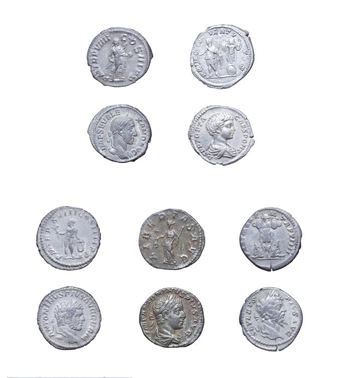 Lot 4023 - 5 x Imperial Silver Denarii consisting of: Septimius Severus, 193 - 211 A.D. 3.03g, 18.7mm,...