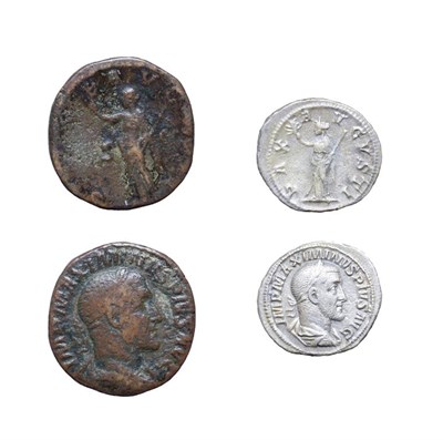 Lot 4025 - Maximianus, Silver Denarius, Rome, 235-238 A.D. 10.54g, 27.6mm, 7h. Obv: IMP MAXIMINVS PIVS...