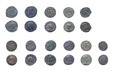 Lot 4029 - 11 x Late Roman Bronze Coins comprised of Claudius II, Gothicus, 268 - 270 A.D. Ae...