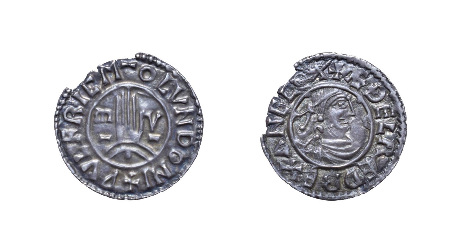 Lot 4032 - Aethelred II, 978 - 1016, London Mint Penny. 1.45g, 20.6mm, 9h. First hand type, Wulfric at London.