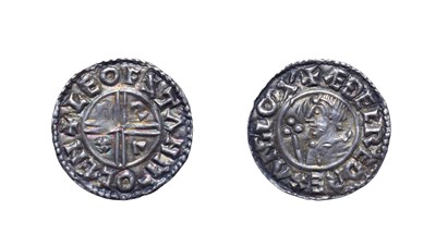 Lot 4033 - Aethelred II, 978 - 1016, Canterbury Mint Penny. 1.34g, 20.4mm, 6h. CRUX type, Leofstan at...