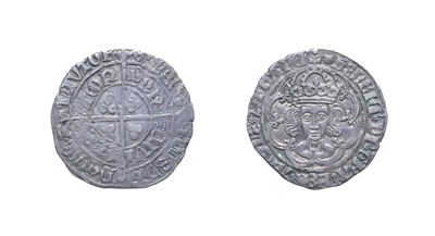 Lot 4047 - Henry VII, 1493 - 1495, London Mint Groat. 2.80g, 25.9mm, 1h. Mintmark escallop. Obv: Crowned...