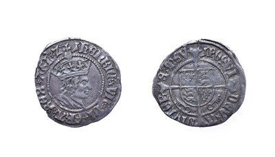 Lot 4051 - Henry VII, 1502 - 1504 Halfgroat. 1.32g, 21.2mm, 12h. Mintmark pheon, York mint, profile issue,...