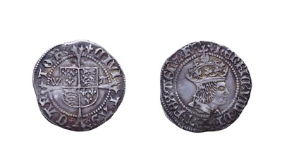 Lot 4054 - Henry VIII, 1509 - 1526 Halfgroat. 1.57g, 21.2mm, 6h. Mintmark lis, Canterbury, first coinage,...