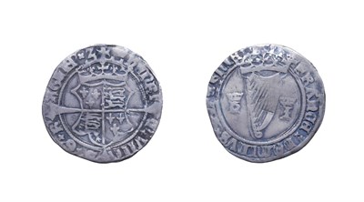 Lot 4056 - Ireland, Henry VIII, 1536 - 1537 Groat. Mintmark crown, first harp issue. 2.10g, 23.4mm, 9h....