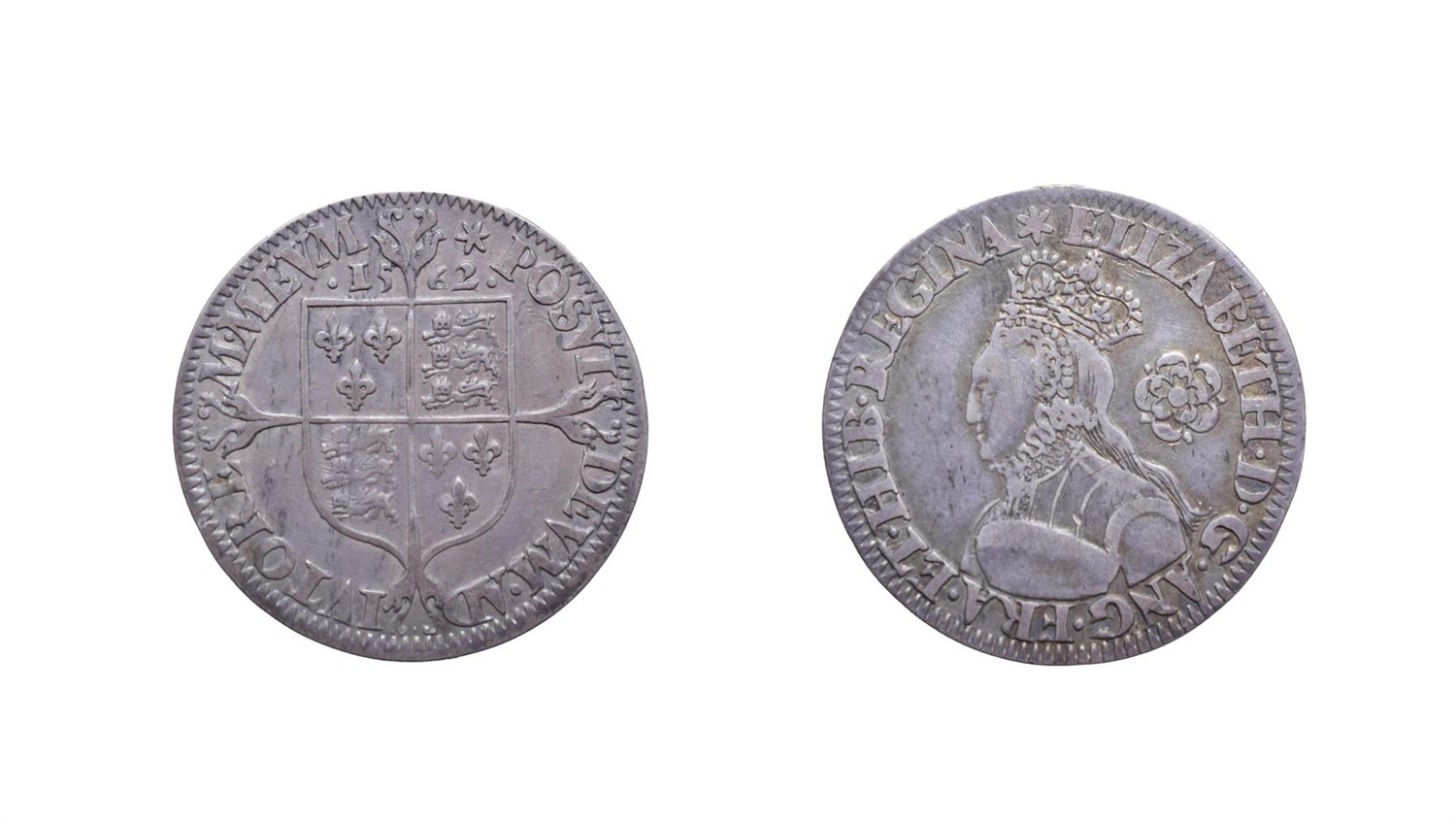 Lot 4062 - Elizabeth I, 1562 Sixpence. 2.85g, 25.5mm, 6h. Milled coinage, mintmark star. Obv:Tall narrow...