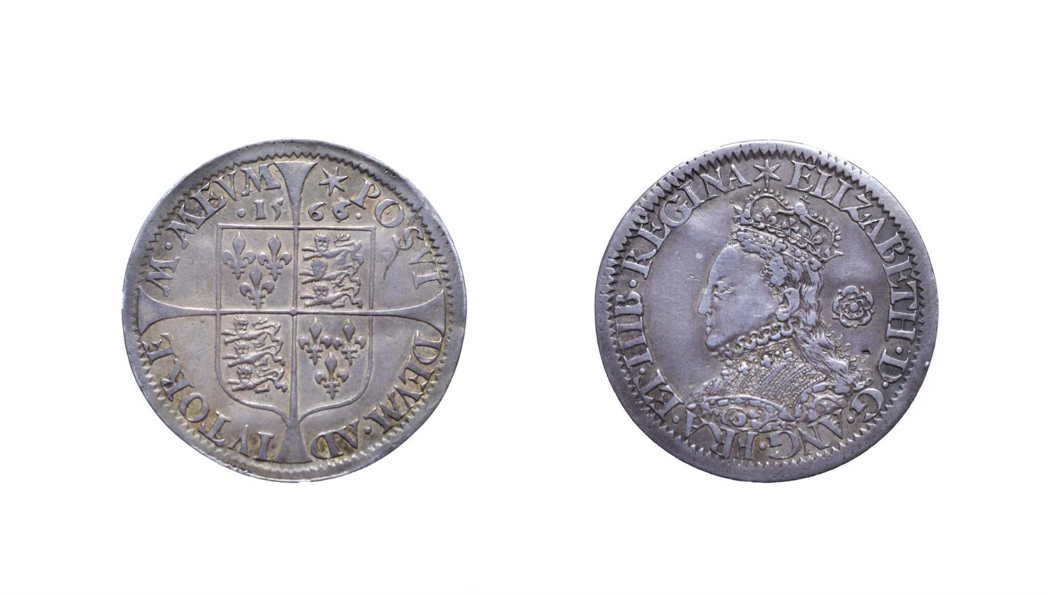 Lot 4064 - Elizabeth I, 1562 Sixpence. 2.86g, 26.1mm, 6h. Milled coinage, mintmark star. Obv:Tall narrow...