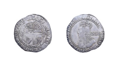 Lot 4077 - Charles I, 1632 - 1633 Shilling. 5.91g, 31.6mm, 8h. Tower mint under the king, mintmark harp....