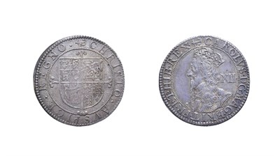 Lot 4081 - Charles I, 1638 -1639 Shilling. 6.09g, 30.1mm, 12h. Briot's second milled issue, mintmark...