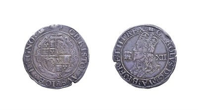 Lot 4082 - Charles I, 1638/9 - 1642 Shilling. 5.97g, 31.5mm, 11h. Aberystwyth mint, mintmark book. Obv:...