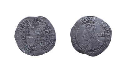 Lot 4089 - Charles I, 1644 Shilling. 5.08g, 33.2mm, 6h. Exeter mint, mintmark rose. Obv: Crowned bust...