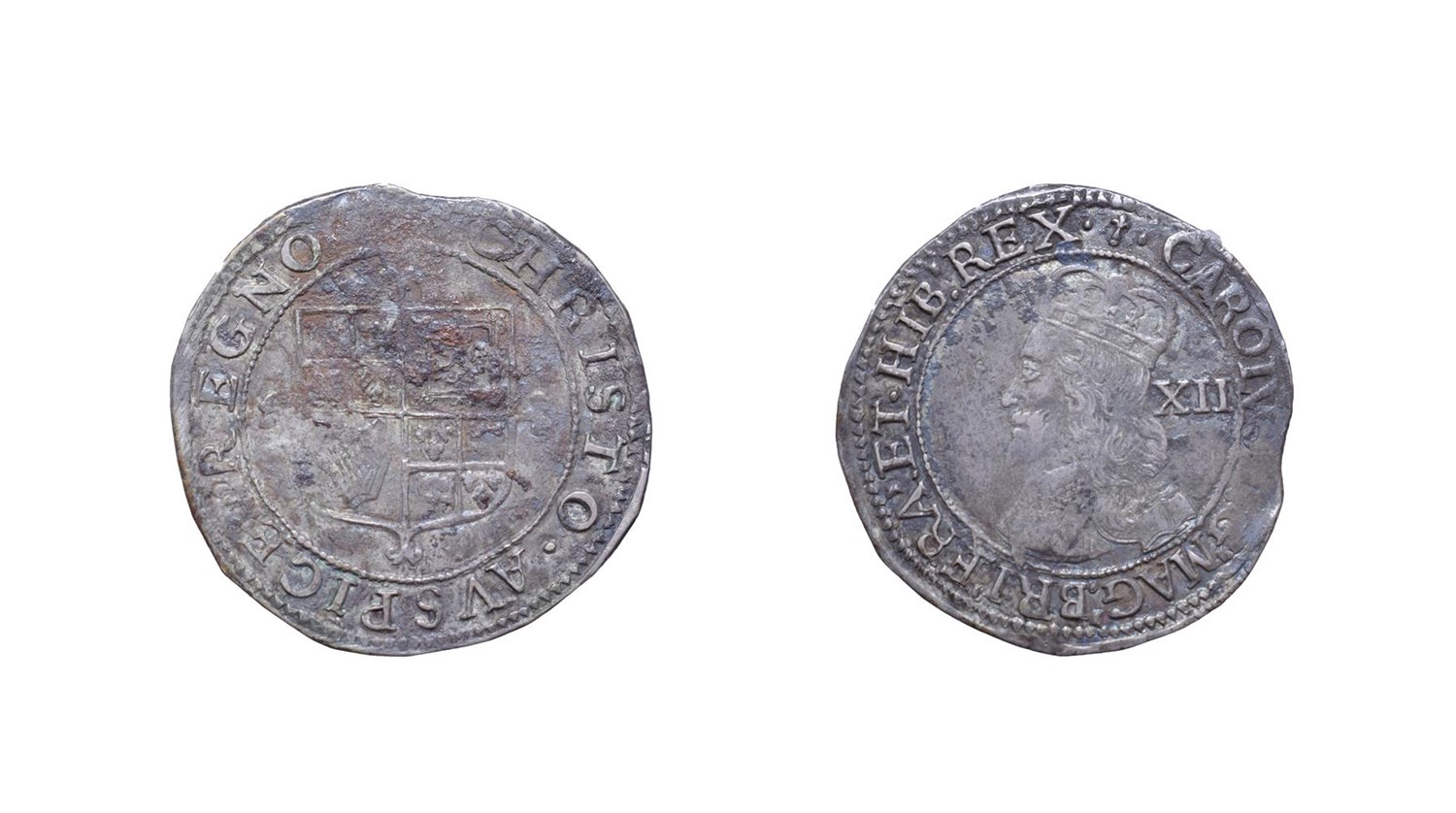 Lot 4092 - Charles I, 1646 - 1648 Shilling. 5.69g, 31.9mm, 8h. Tower mint under parliament, mintmark...