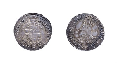 Lot 4098 - Charles I, 1638/9 - 1642 Groat. 1.96g, 22.5mm, 5h. Aberystwyth mint, mintmark book. Obv:...