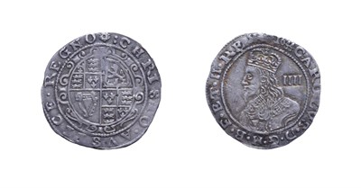 Lot 4099 - Charles I, 1644 Groat. 1.61g, 21.8mm, 5h. Exeter mint, mintmark rose. Obv: Crowned bust left....