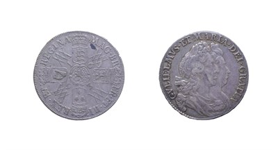 Lot 4115 - William and Mary 1693 Halfcrown. Obv: Conjoined, first laureate and draped busts right. Rev:...