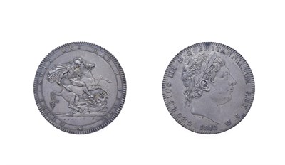 Lot 4136 - George III, 1818 Crown. Obv: Laureate head right. Rev: St. George and the dragon. LVIII edge....