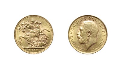 Lot 4172 - George V, 1912 Sovereign. Obv: Bare head left. Rev: St. George and the dragon, 1912 in exergue....