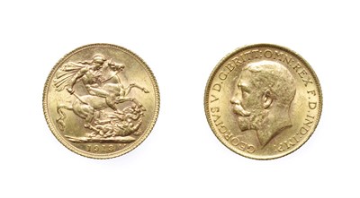 Lot 4174 - George V, 1913 Sovereign. Obv: Bare head left. Rev: St. George and the dragon, 1913 in exergue....