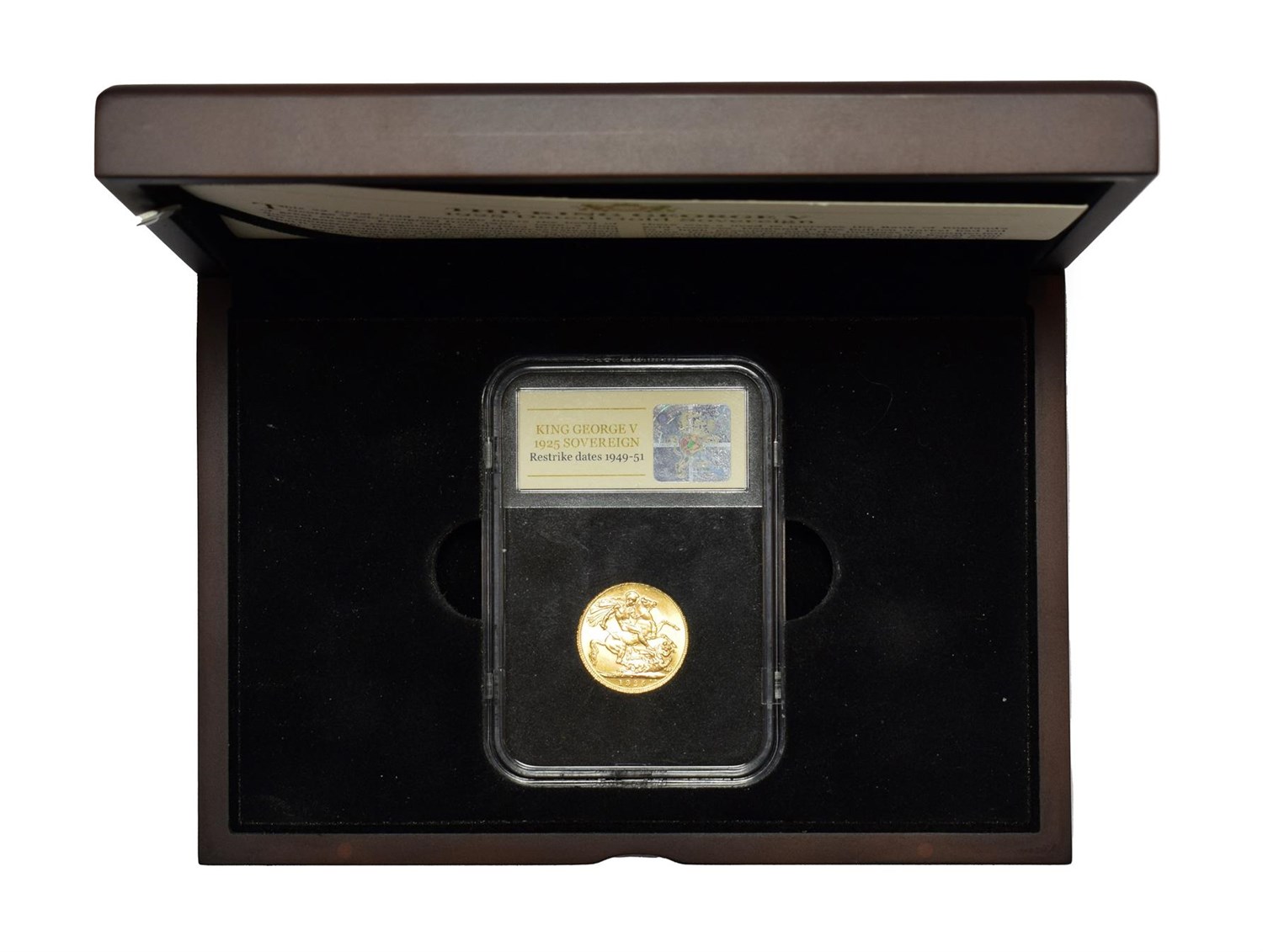 Lot 4178 - Gold Sovereign Restrike Dated 1925, an official restrike struck by the Royal Mint between 1949...