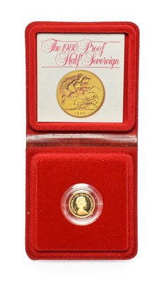 Lot 4189 - Elizabeth II, Proof Half Sovereign 1980, with certificate of authenticity, encapsulated in...
