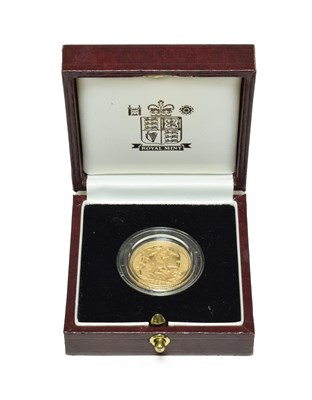 Lot 4193 - Elizabeth II, Proof Sovereign 1998, with certificate of authenticity, encapsulated in Royal...