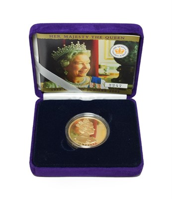 Lot 4198 - Elizabeth II, Gold Proof Crown 2002 'Queen's Golden Jubilee'  obv. AMOR POPULI etc around...