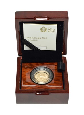 Lot 4218 - Elizabeth II, Proof Sovereign 2020, with certificate of authenticity & illustrated booklet,...