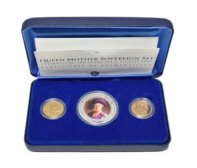 Lot 4228 - 'Queen Mother Sovereign Set,' issued by the Perth Mint to commemorate the Queen Mother's...
