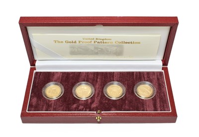 Lot 4232 - Elizabeth II, United Kingdom Gold Proof Pattern Collection 2003 celebrating the four new £1...