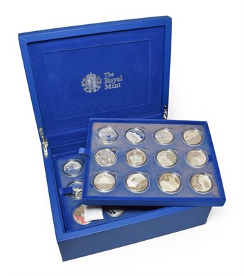 Lot 4246 - 'Queen's Diamond Jubilee Collection' a set of 24 x crown-size silver proof coins, issued by the...