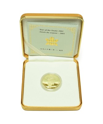 Lot 4285 - Canada Gold Proof 150 Dollars 2001 'Year of the Snake' struck by the Royal Canadian Mint; the...