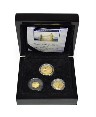 Lot 4293 - Tristan da Cunha, 'Gold Proof Sovereign Set 2012' commemorating the Queen's Diamond Jubilee &...