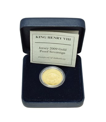 Lot 4323 - Jersey, Gold Proof Sovereign 2009 'King Henry VIII,' obv. Queen's portrait by Rank-Broadley,...