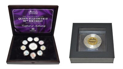 Lot 4324 - Australia, 'Silver Coin Set, Queen Elizabeth II 90th Birthday 2016' a 10-coin commemorative set...