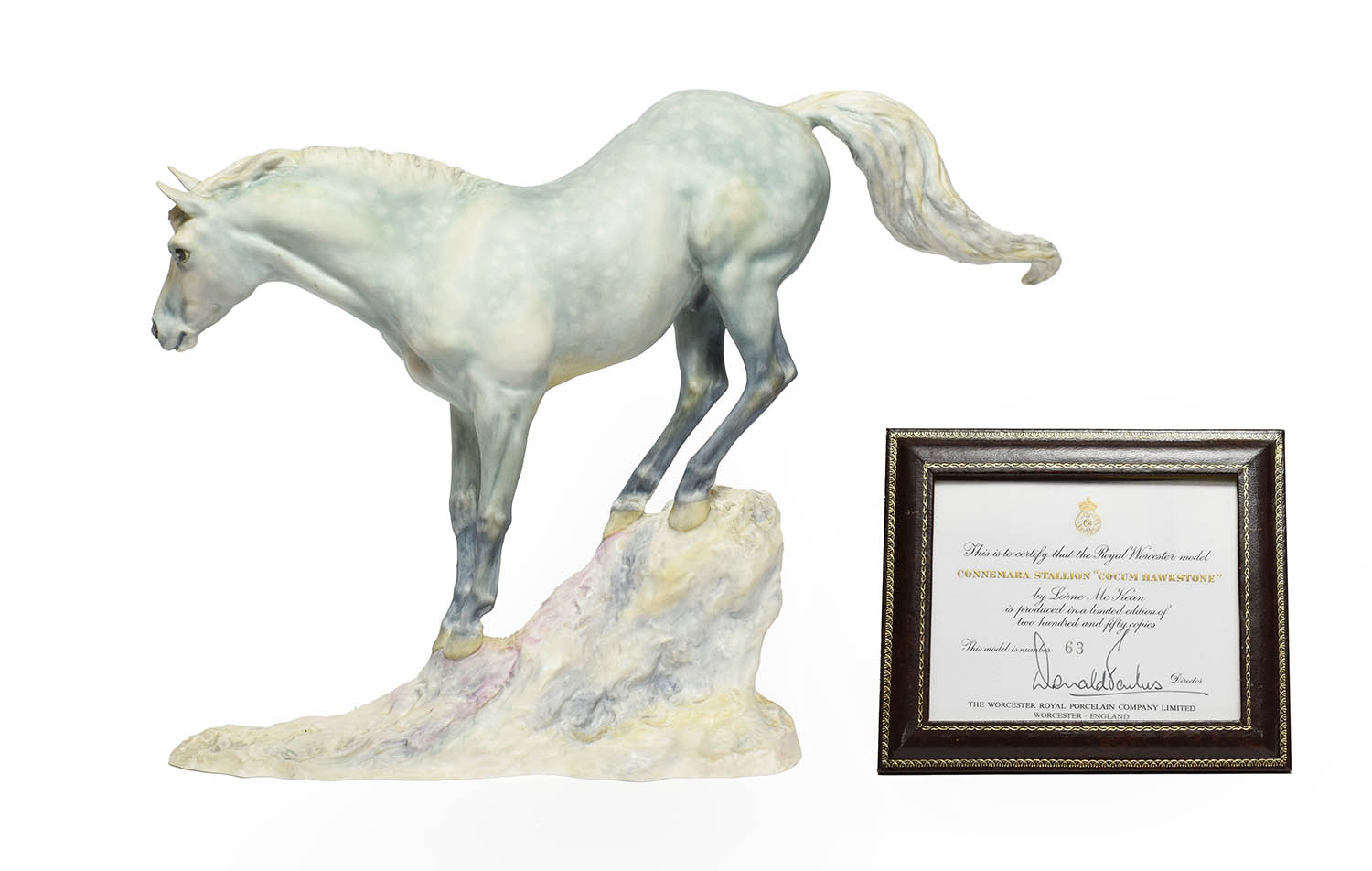 Lot 209 - Royal Worcester 'Connemara Stallion' ''Cocum Hawkstone'', model No. RW4037 by Lorne McKean, limited