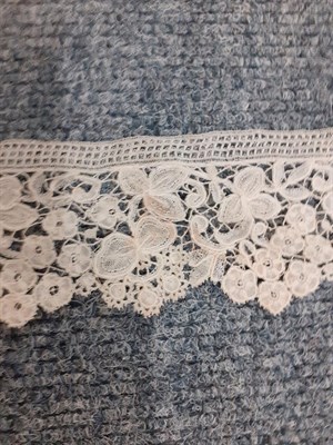 Lot 6084 - Assorted 19th Century and Later Lace Trims and Edgings, comprising applique lace decorated with...