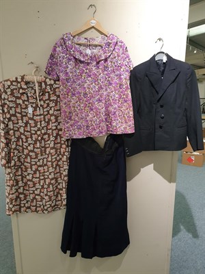 Lot 6150 - Circa 1940s/60s Ladies' and Gentlemen's Day and Evening Wear, comprising a Kaycee tailored...