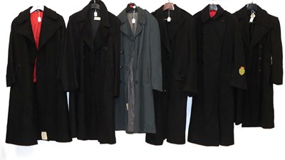Lot 6168 - Assorted Genlemen'ts Wool Over Coats, including a National Hospital Service overcoat; navy...