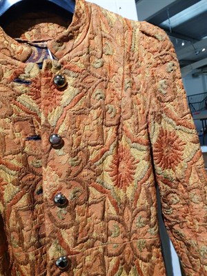 Lot 6177 - Circa 1970s Ladies' Evening Wear, comprising a Koupy orange and brown textured full length coat...