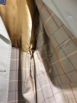 Lot 6184 - Circa 1980s/90s Burberry Men's Single Breasted Classic Coat, with fly fastenings and a...