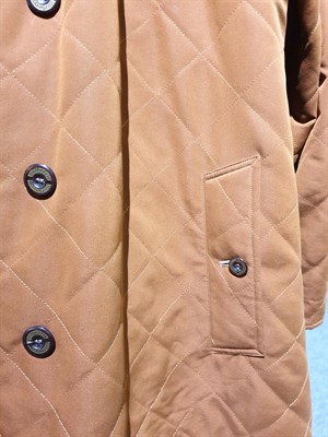 Lot 6192 - Burberry Women's Single Breasted Quilted Coat, with detachable faux fur collar, button up...